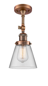 Franklin Restoration One Light Semi-Flush Mount in Antique Copper (405|201F-AC-G62)