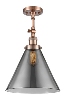 Franklin Restoration One Light Semi-Flush Mount in Antique Copper (405|201F-AC-G43-L)