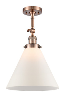 Franklin Restoration LED Semi-Flush Mount in Antique Copper (405|201F-AC-G41-L)