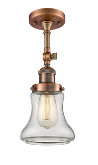 Franklin Restoration One Light Semi-Flush Mount in Antique Copper (405|201F-AC-G192)
