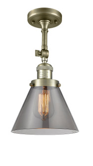 Franklin Restoration LED Semi-Flush Mount in Antique Brass (405|201F-AB-G43-LED)
