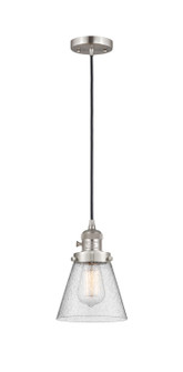 Franklin Restoration One Light Mini Pendant in Brushed Satin Nickel (405|201CSW-SN-G64)