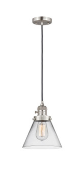 Franklin Restoration One Light Mini Pendant in Brushed Satin Nickel (405|201CSW-SN-G42)