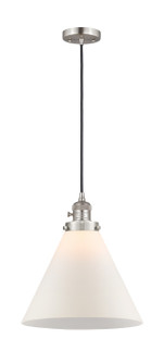 Franklin Restoration LED Mini Pendant in Brushed Satin Nickel (405|201CSW-SN-G41-L-LED)