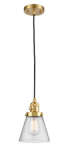 Franklin Restoration LED Mini Pendant in Satin Gold (405|201CSW-SG-G64-LED)