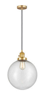 Franklin Restoration One Light Mini Pendant in Satin Gold (405|201CSW-SG-G204-12)