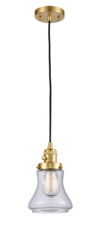 Franklin Restoration One Light Mini Pendant in Satin Gold (405|201CSW-SG-G192)