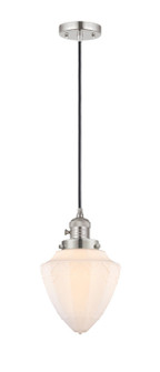 Franklin Restoration One Light Mini Pendant in Polished Nickel (405|201CSW-PN-G661-7)