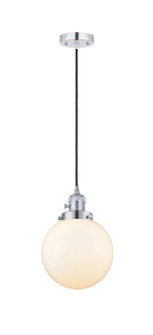 Franklin Restoration LED Mini Pendant in Polished Chrome (405|201CSW-PC-G201-8-LED)