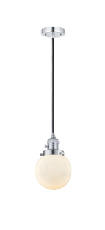 Franklin Restoration LED Mini Pendant in Polished Chrome (405|201CSW-PC-G201-6-LED)