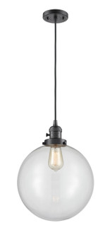 Franklin Restoration LED Mini Pendant in Oil Rubbed Bronze (405|201CSW-OB-G202-12-LED)