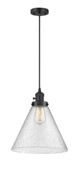 Franklin Restoration LED Pendant in Matte Black (405|201CSW-BK-G44-L-LED)