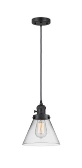 Franklin Restoration One Light Mini Pendant in Matte Black (405|201CSW-BK-G42)