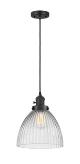 Franklin Restoration LED Pendant in Matte Black (405|201CSW-BK-G222-LED)