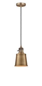 Franklin Restoration One Light Mini Pendant in Brushed Brass (405|201CSW-BB-M9-BB)