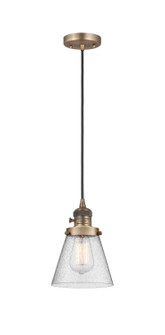 Franklin Restoration LED Mini Pendant in Brushed Brass (405|201CSW-BB-G64-LED)