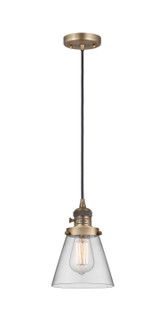 Franklin Restoration One Light Mini Pendant in Brushed Brass (405|201CSW-BB-G62)