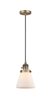 Franklin Restoration One Light Mini Pendant in Brushed Brass (405|201CSW-BB-G61)