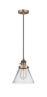 Franklin Restoration One Light Mini Pendant in Brushed Brass (405|201CSW-BB-G42)