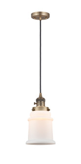 Franklin Restoration One Light Mini Pendant in Brushed Brass (405|201CSW-BB-G181)