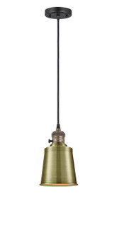 Franklin Restoration One Light Mini Pendant in Black Antique Brass (405|201CSW-BAB-M9-AB)