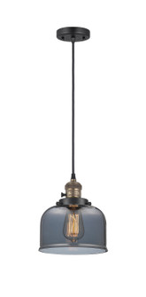 Franklin Restoration LED Mini Pendant in Black Antique Brass (405|201CSW-BAB-G73-LED)