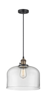Franklin Restoration LED Mini Pendant in Black Antique Brass (405|201CSW-BAB-G72-L-LED)
