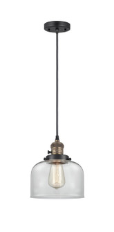 Franklin Restoration LED Mini Pendant in Black Antique Brass (405|201CSW-BAB-G72-LED)