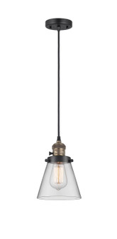 Franklin Restoration LED Mini Pendant in Black Antique Brass (405|201CSW-BAB-G62-LED)