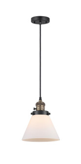 Franklin Restoration One Light Mini Pendant in Black Antique Brass (405|201CSW-BAB-G41)
