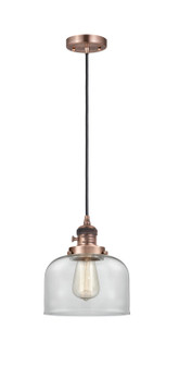Franklin Restoration LED Mini Pendant in Antique Copper (405|201CSW-AC-G72-LED)