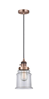 Franklin Restoration One Light Mini Pendant in Antique Copper (405|201CSW-AC-G182)