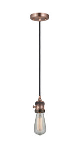 Franklin Restoration One Light Mini Pendant in Antique Copper (405|201CSW-AC)