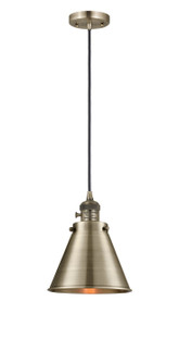 Franklin Restoration LED Mini Pendant in Antique Brass (405|201CSW-AB-M13-AB-LED)