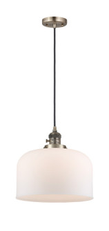 Franklin Restoration One Light Mini Pendant in Antique Brass (405|201CSW-AB-G71-L)