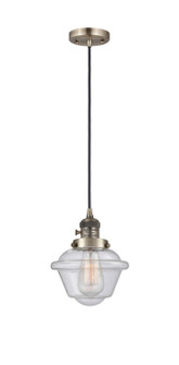 Franklin Restoration One Light Mini Pendant in Antique Brass (405|201CSW-AB-G534)