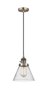 Franklin Restoration One Light Mini Pendant in Antique Brass (405|201CSW-AB-G44)