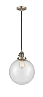 Franklin Restoration One Light Mini Pendant in Antique Brass (405|201CSW-AB-G204-10)