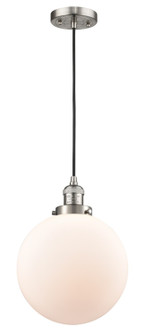 Franklin Restoration LED Mini Pendant in Brushed Satin Nickel (405|201C-SN-G201-10-LED)