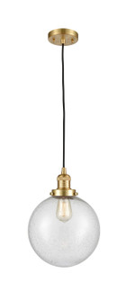 Franklin Restoration LED Mini Pendant in Satin Gold (405|201C-SG-G204-10-LED)
