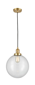 Franklin Restoration LED Mini Pendant in Satin Gold (405|201C-SG-G202-12-LED)