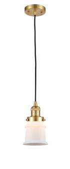 Franklin Restoration One Light Mini Pendant in Satin Gold (405|201C-SG-G181S) Franklin Restoration One Light Mini Pendant in Satin Gold (405|201C-SG-G181S)