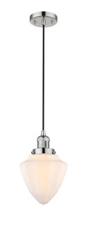 Franklin Restoration LED Mini Pendant in Polished Nickel (405|201C-PN-G661-7-LED)