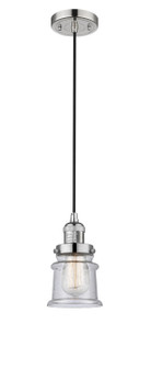 Franklin Restoration One Light Mini Pendant in Polished Nickel (405|201C-PN-G184S)