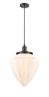 Franklin Restoration One Light Mini Pendant in Oil Rubbed Bronze (405|201C-OB-G661-12)