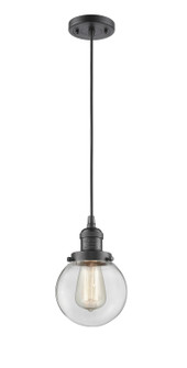 Franklin Restoration LED Mini Pendant in Oil Rubbed Bronze (405|201C-OB-G202-6-LED)