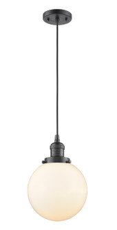 Franklin Restoration LED Mini Pendant in Oil Rubbed Bronze (405|201C-OB-G201-8-LED)