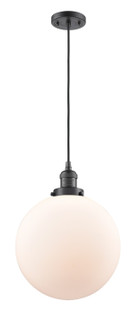 Franklin Restoration LED Mini Pendant in Oil Rubbed Bronze (405|201C-OB-G201-12-LED)