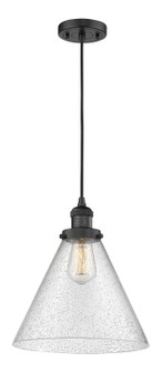 Franklin Restoration LED Pendant in Matte Black (405|201C-BK-G44-L)