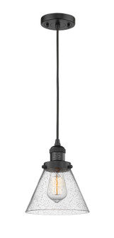 Franklin Restoration One Light Mini Pendant in Matte Black (405|201C-BK-G44)